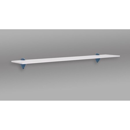 Wallscapes 36 in. Jazzy Shelf, White & Green HSJKIT736GR